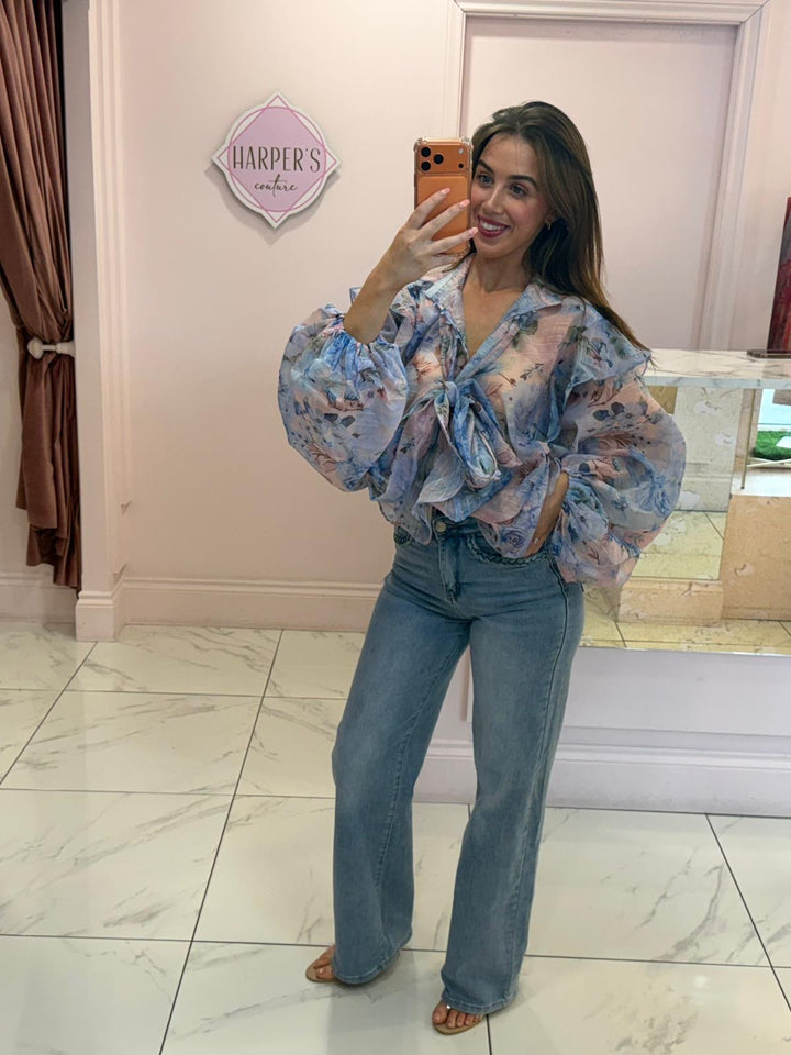 Charlotte Floral Detail Shirt/Blouse