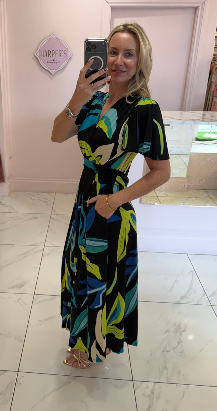 Estelle Bold Abstract Print Dress