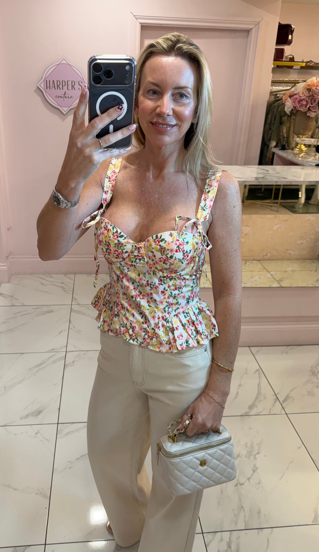 Astra Floral Corset Top