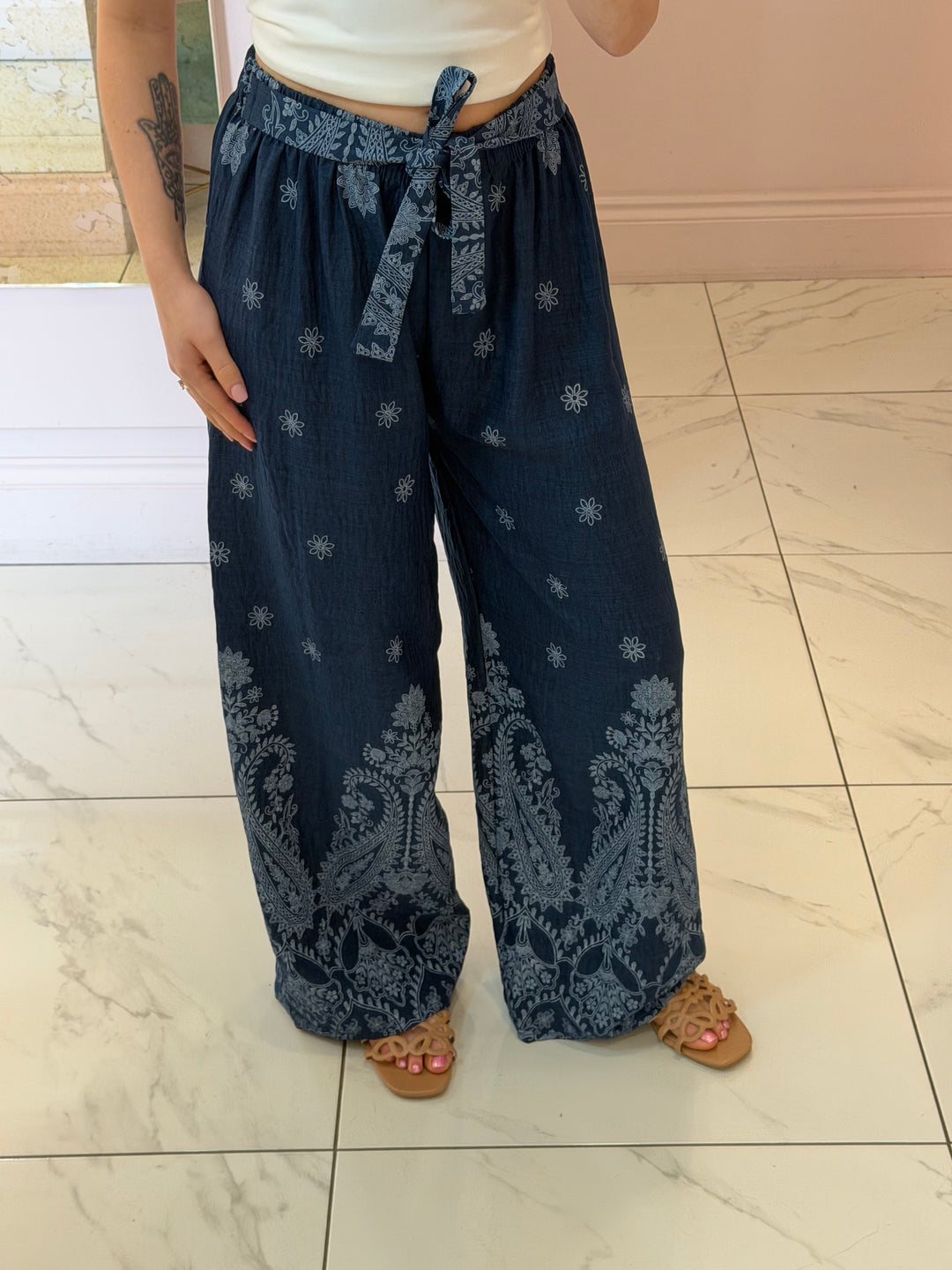 Polly Soft Demin Lightweight Trousers
