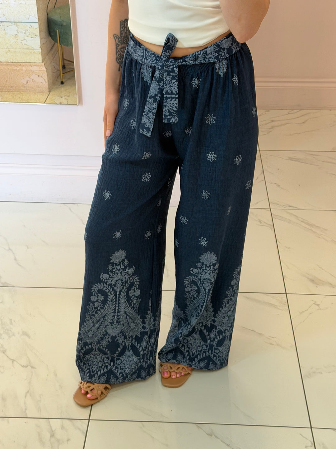 Polly Soft Demin Lightweight Trousers