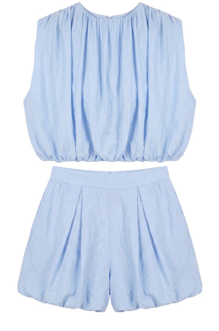 Eliza Top &amp; Skort puff hem Co Ord Set