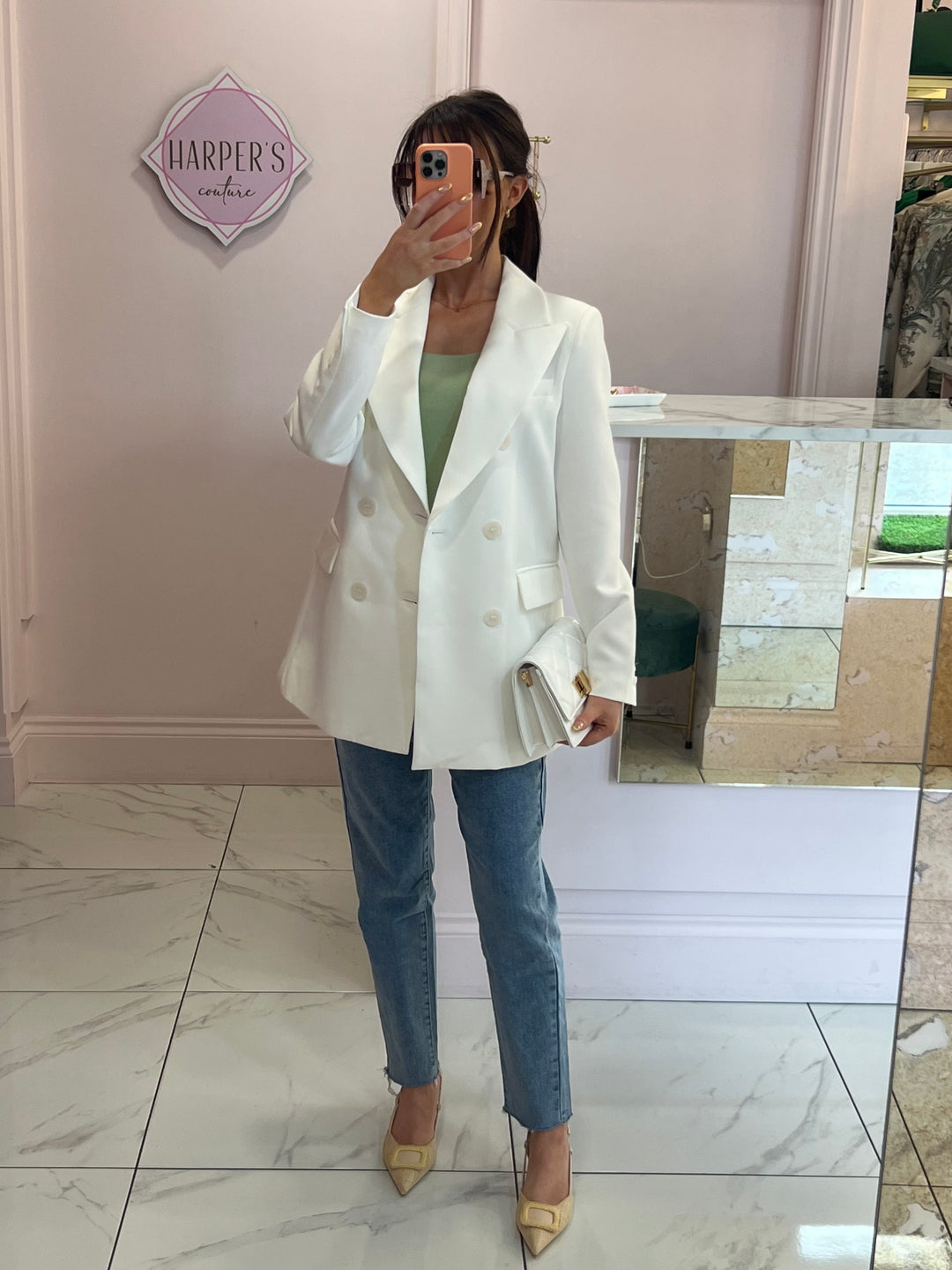 Poppy Mom Fit Stretch Jeans