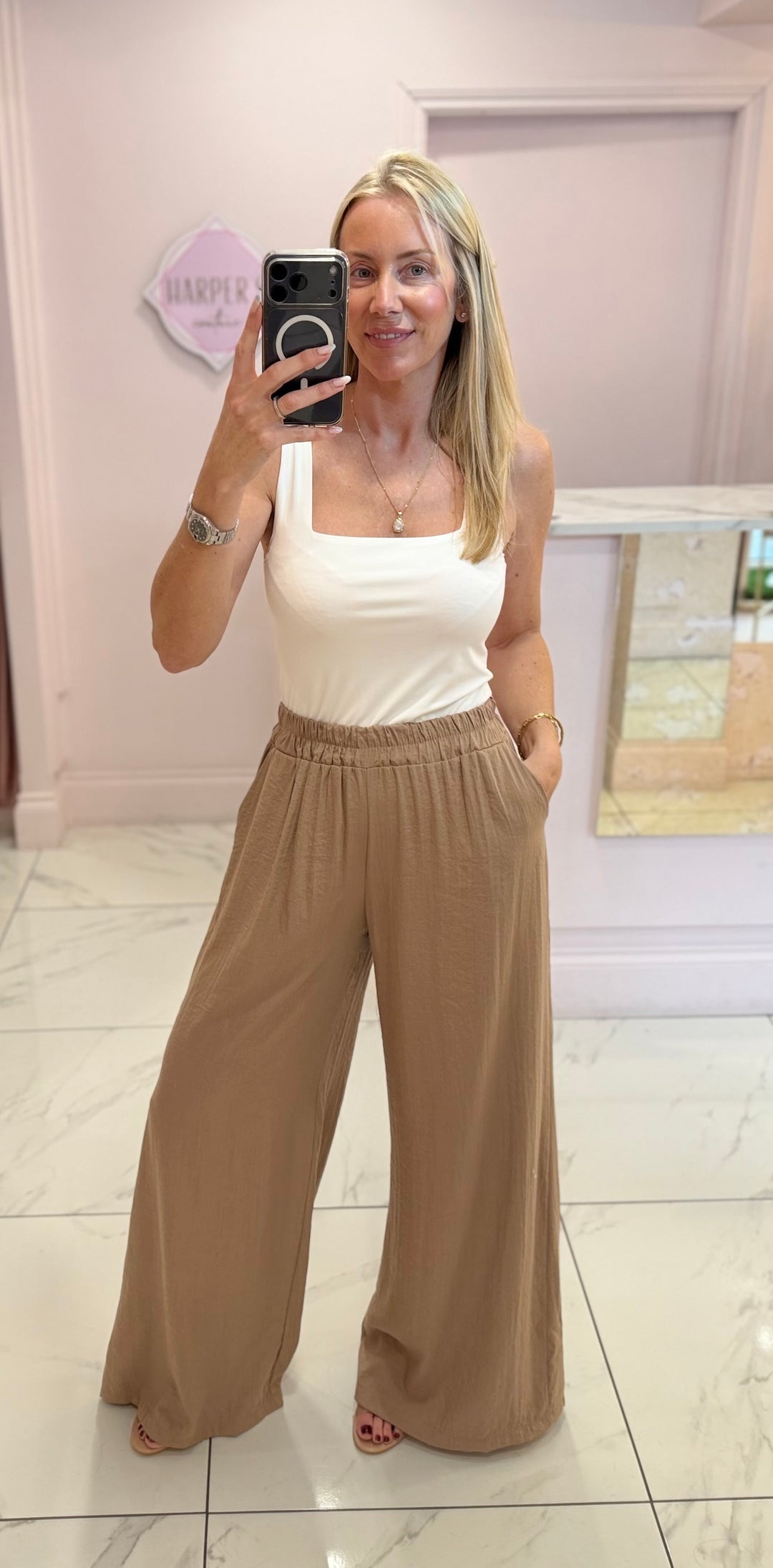 Zini Slinky Double Layer Vest Top