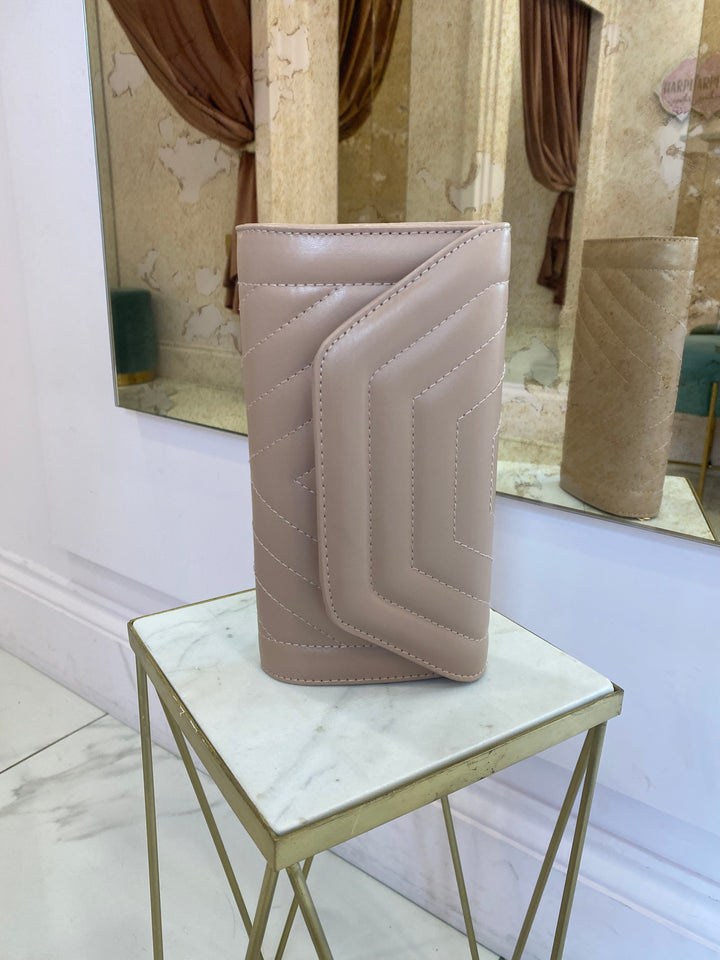 Rose Padded Clutch/Shoulder Bag
