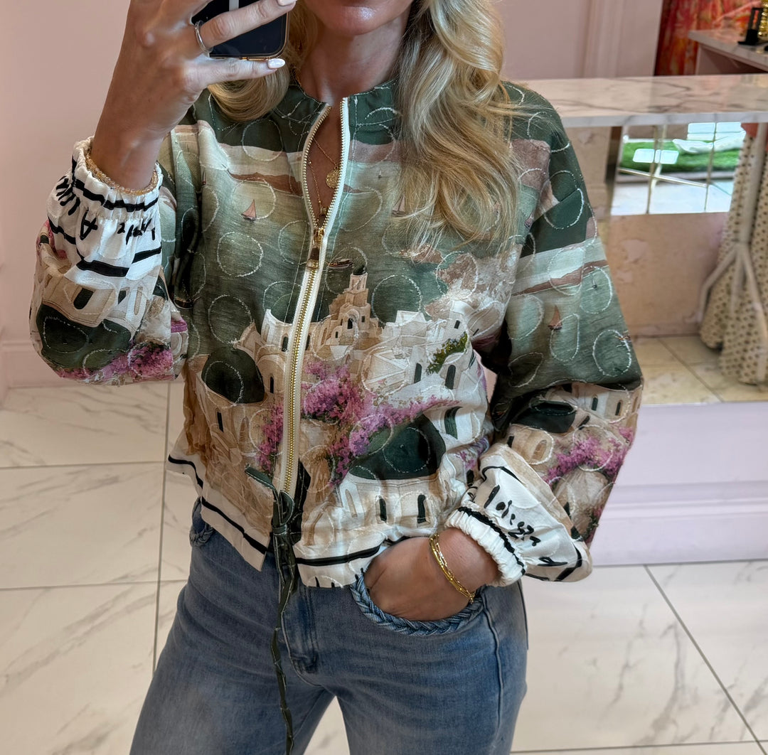 Mila Patterned Lightweight Jacket