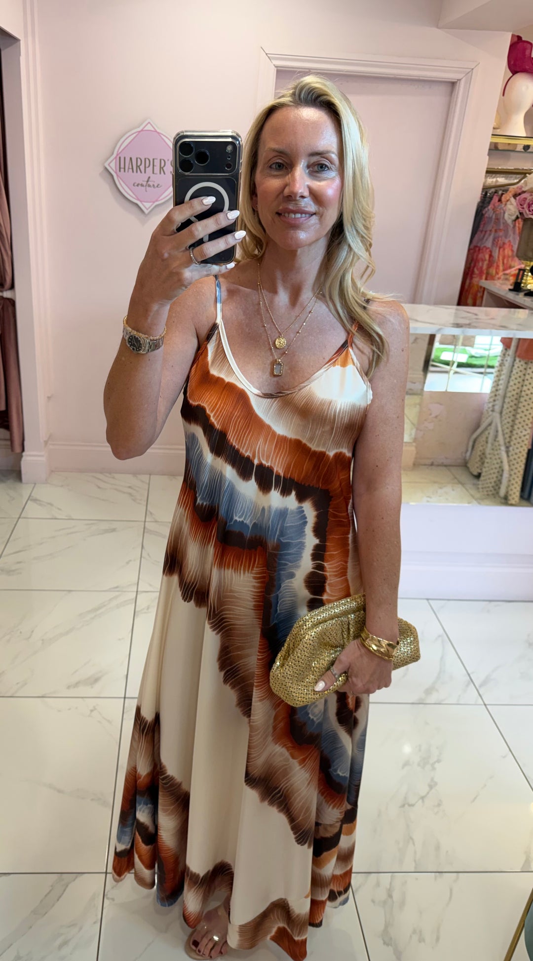 Florence Satin feel Maxi Dress