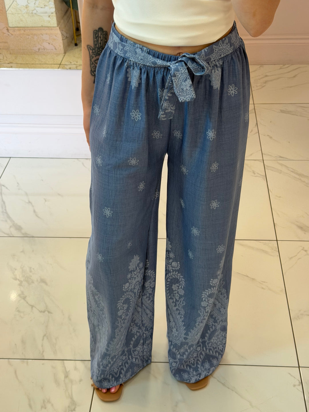 Polly Soft Demin Lightweight Trousers