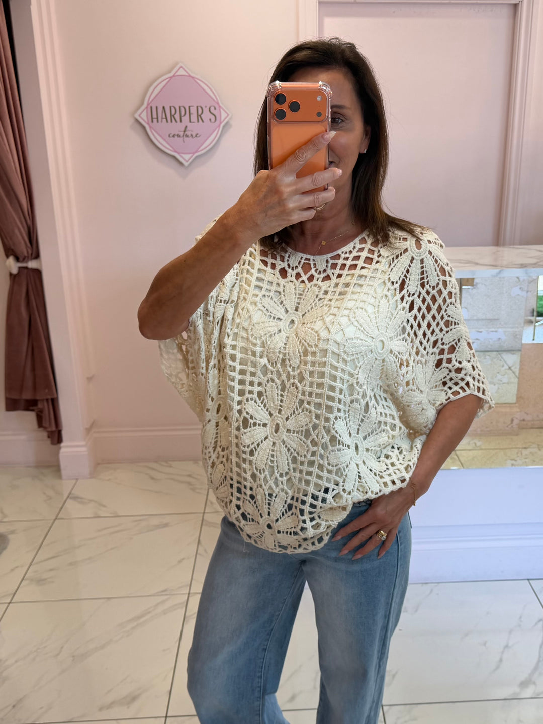 Casey Crochet Top With Vest