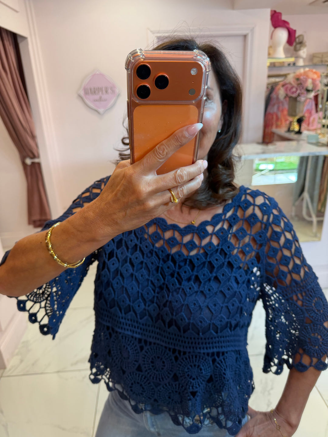 Nancy  Crochet Top