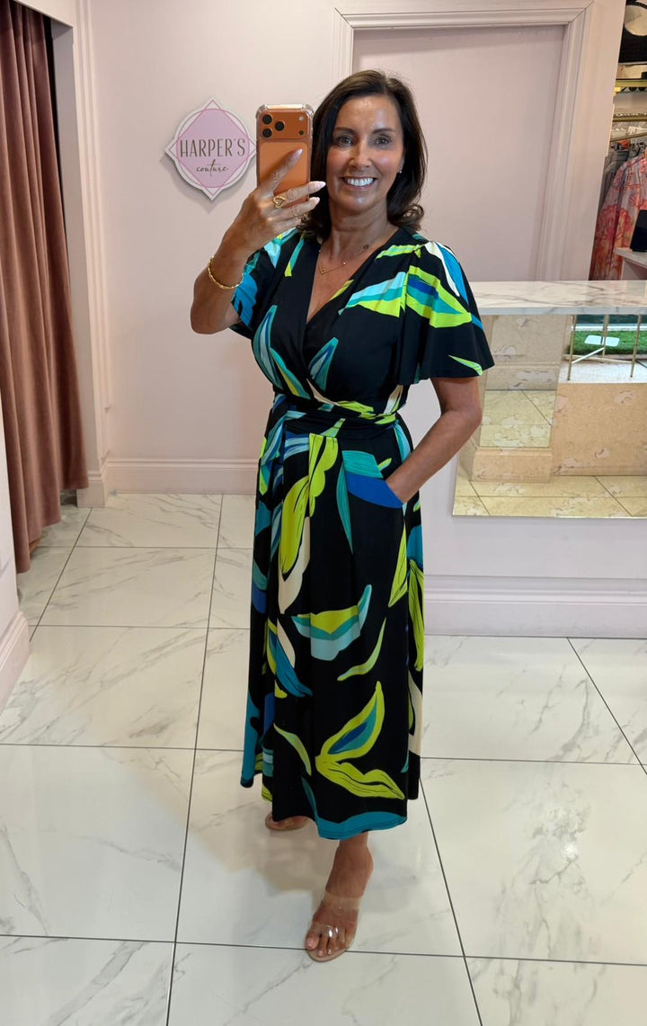 Estelle Bold Abstract Print Dress
