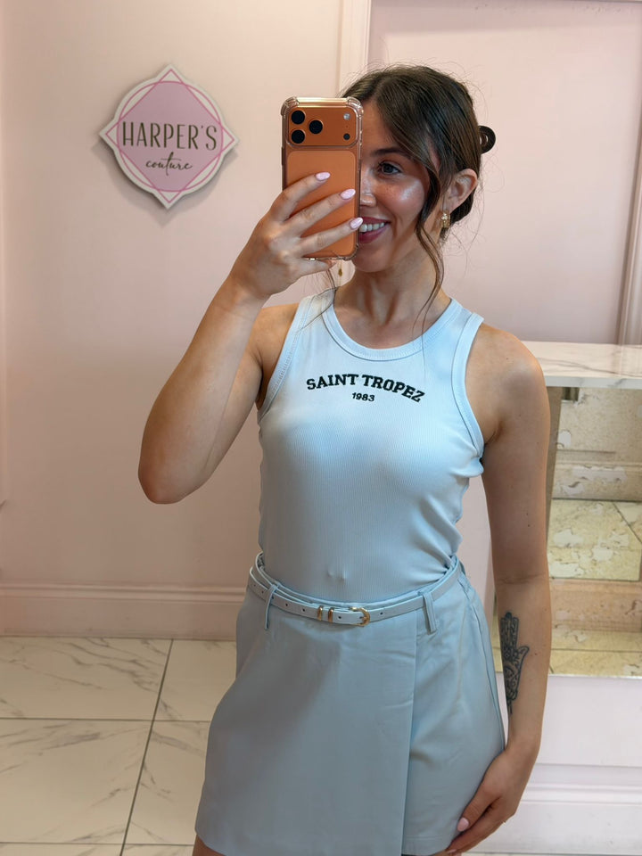 Kyla Tailored Belted Skort