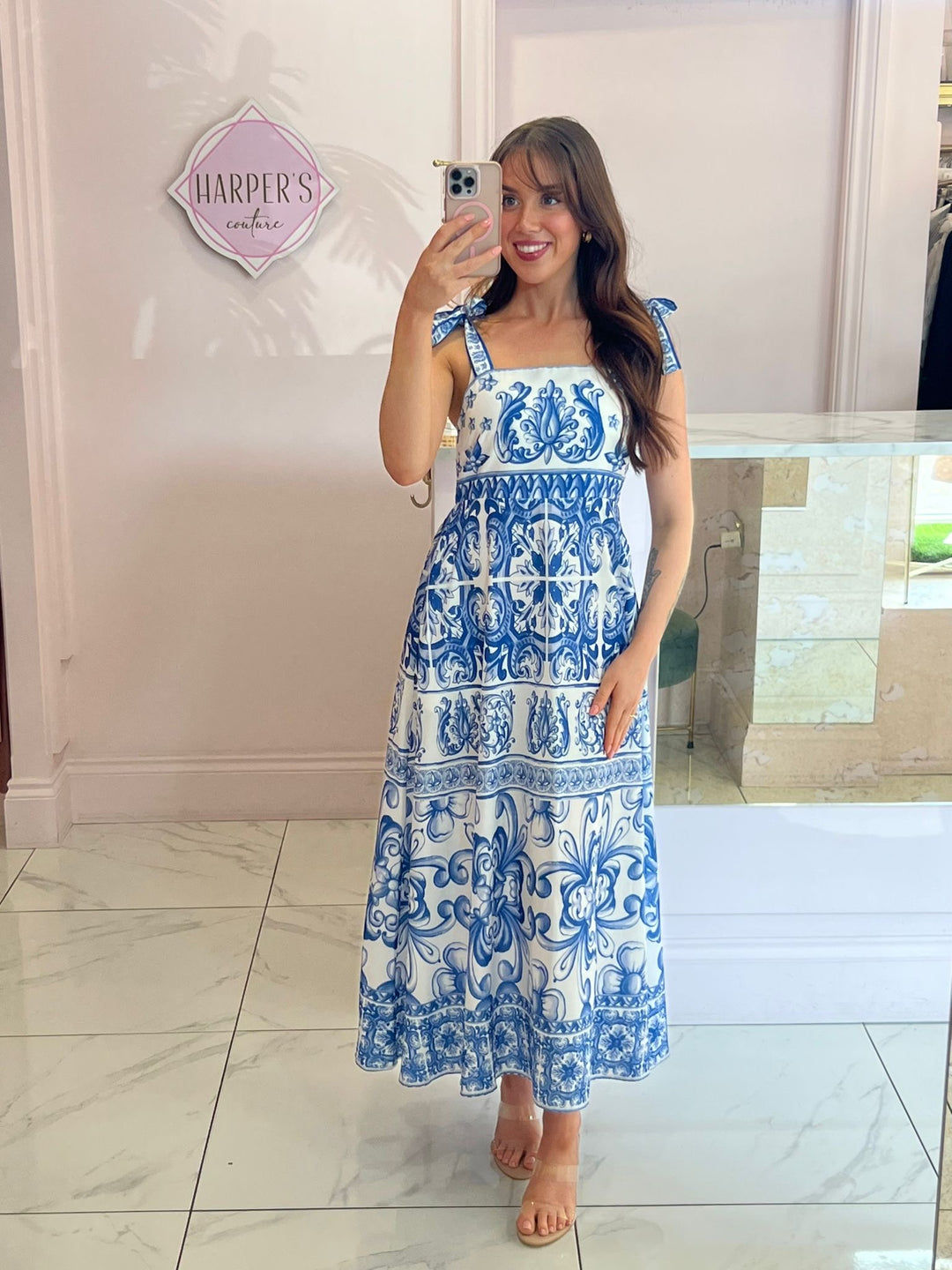 Ayla Blue Summer Maxi Dress