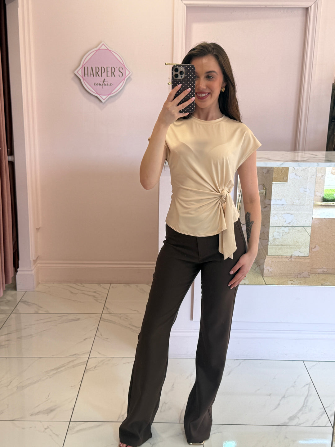 Sierra Slinky Tie Side Top