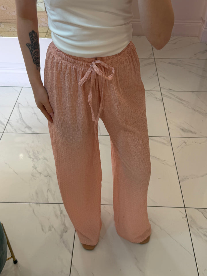 Bec Lightweight Textured Trousers