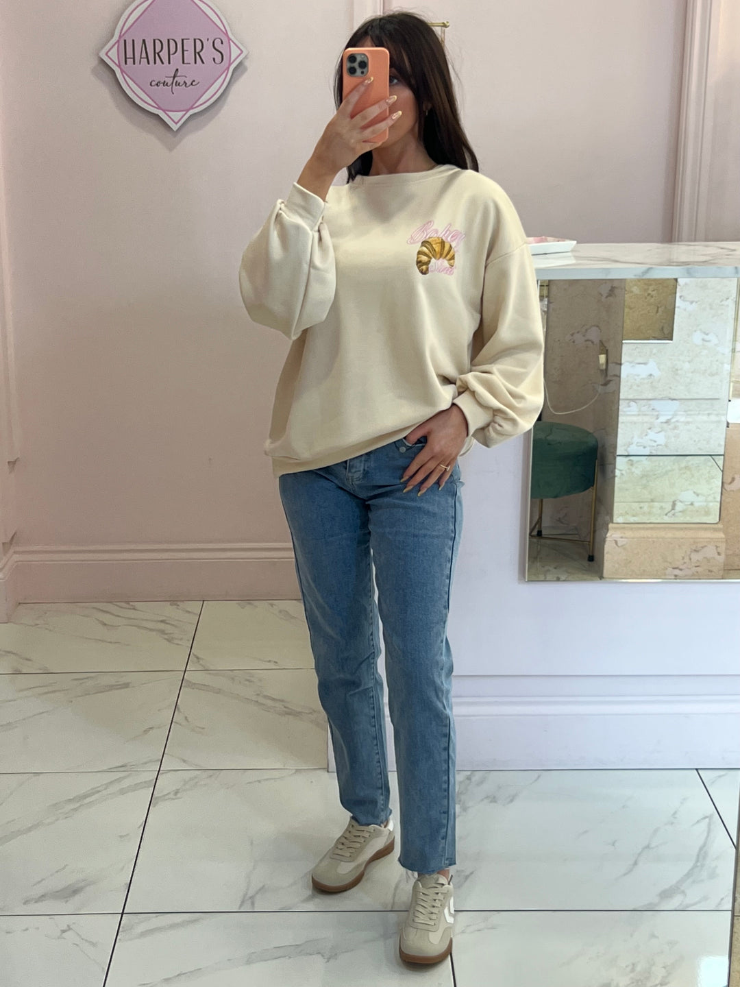 Poppy Mom Fit Stretch Jeans