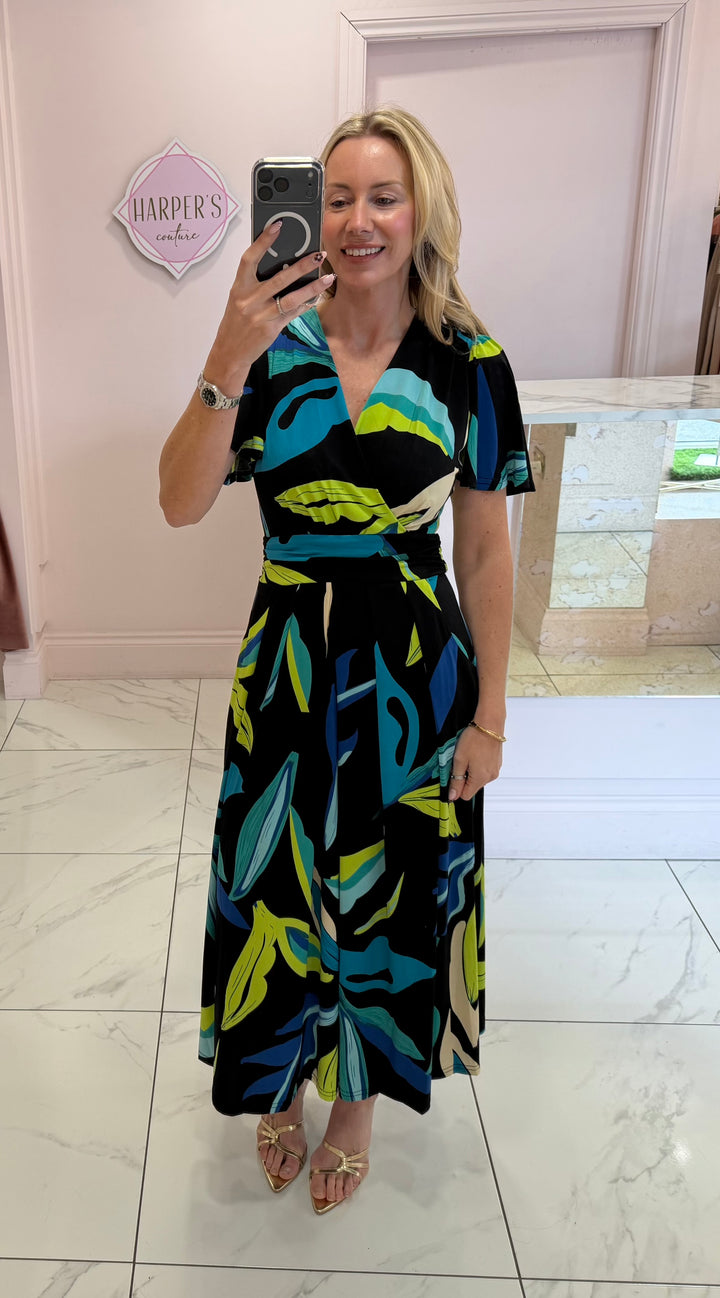 Estelle Bold Abstract Print Dress