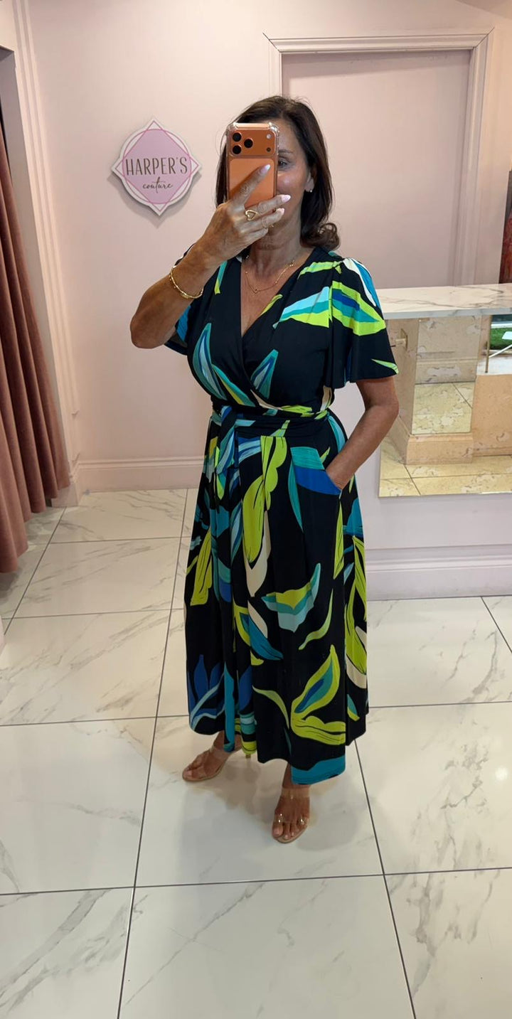 Estelle Bold Abstract Print Dress