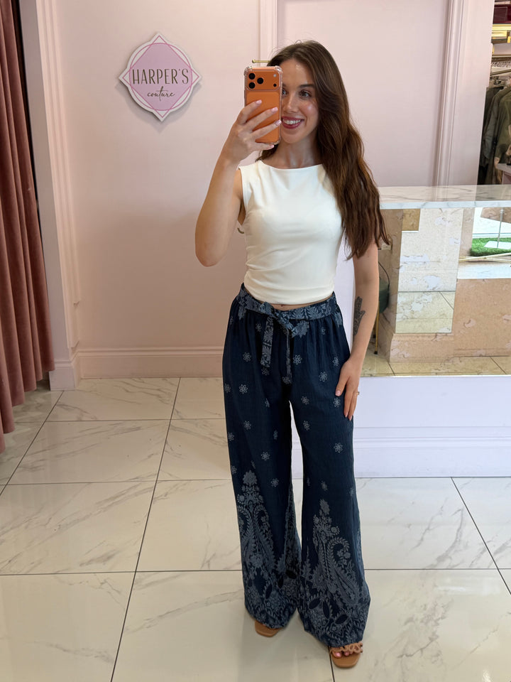 Polly Soft Demin Lightweight Trousers