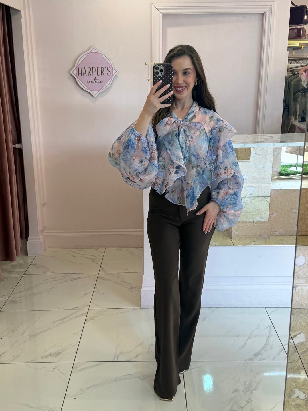 Charlotte Floral Detail Shirt/Blouse