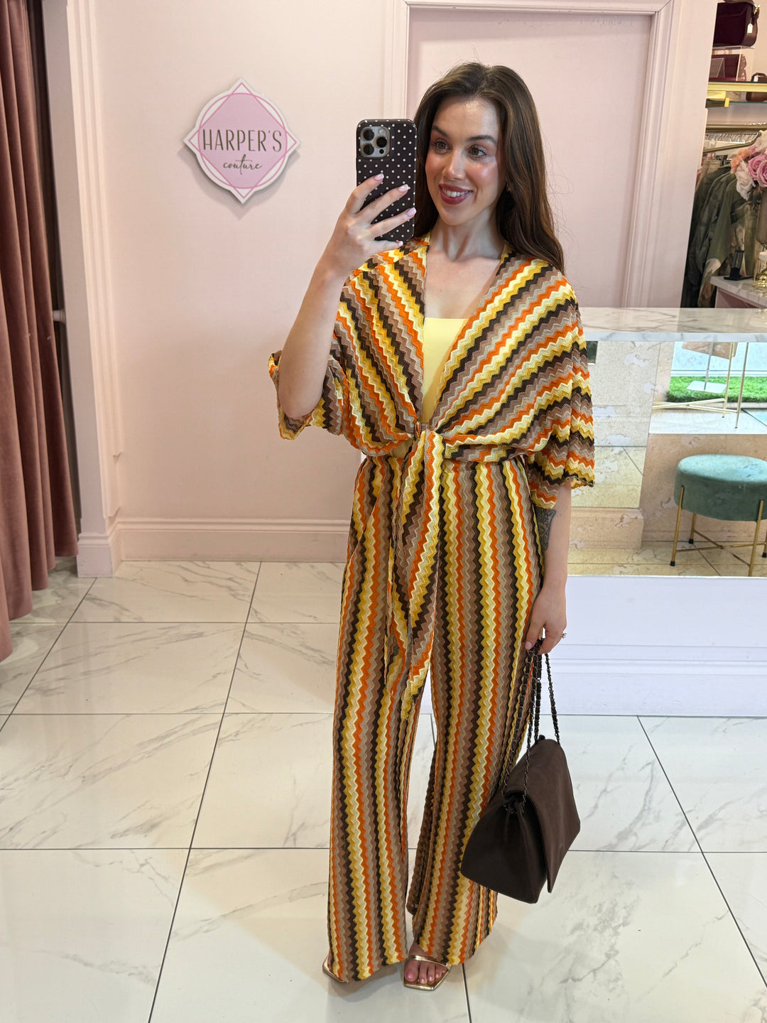 Zelda Crochet Top &amp; Trouser Co Ord Set