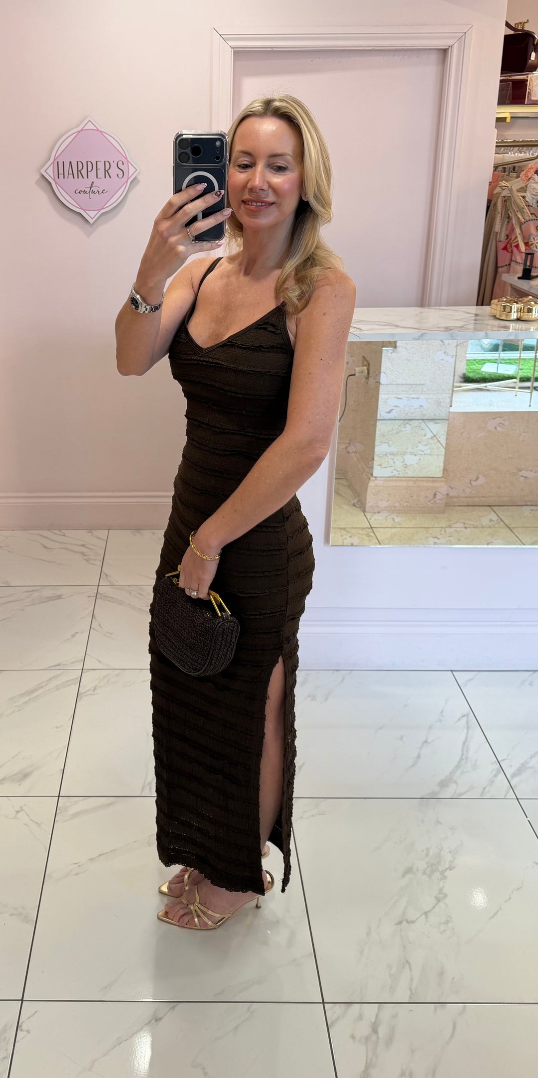 Winnie Textured Maxi Dress