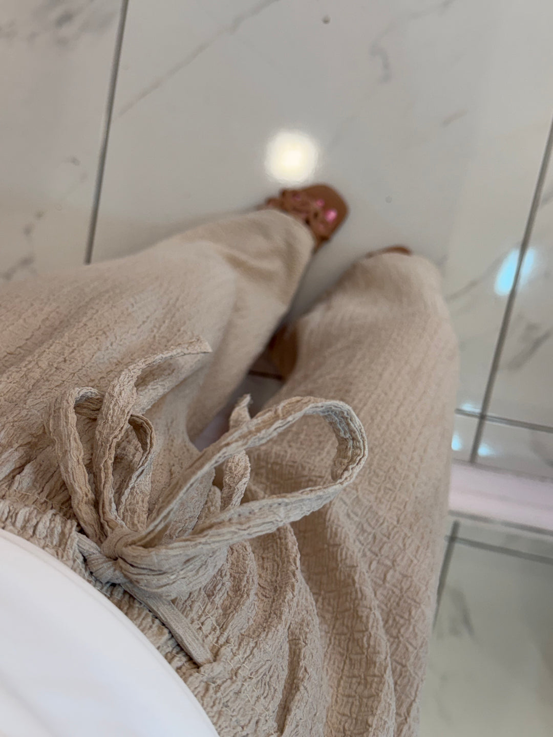 Bec Lightweight Textured Trousers