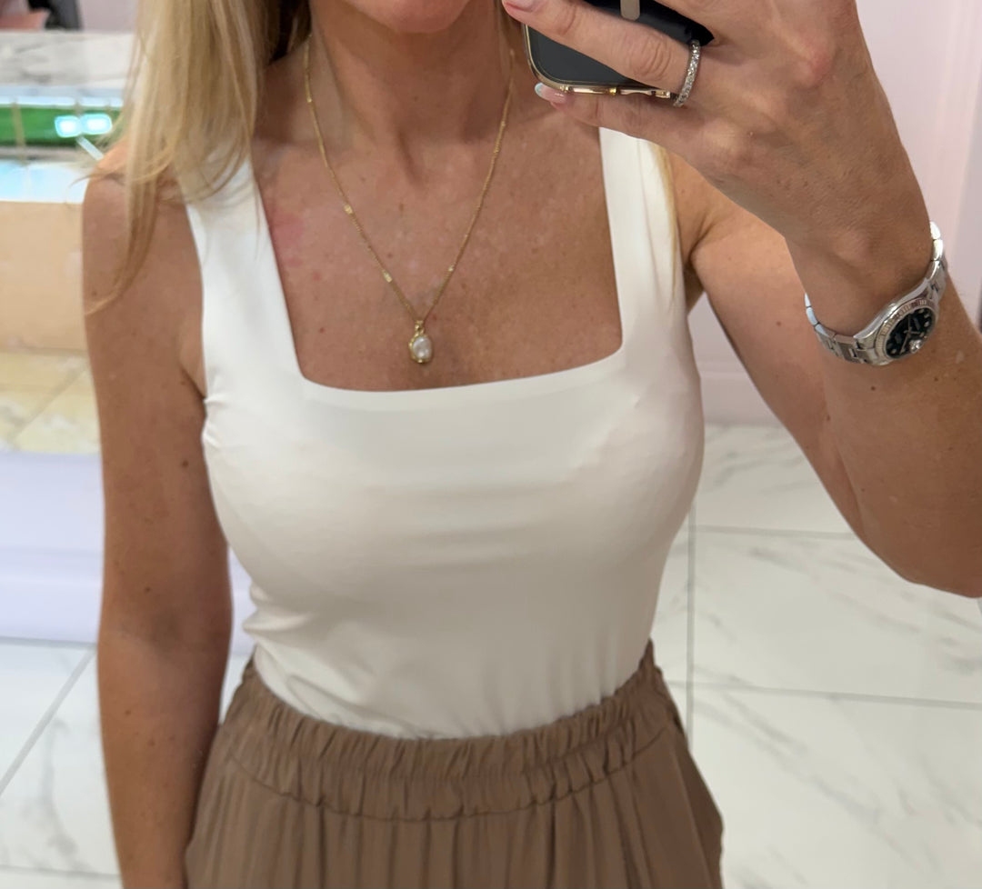 Zini Slinky Double Layer Vest Top