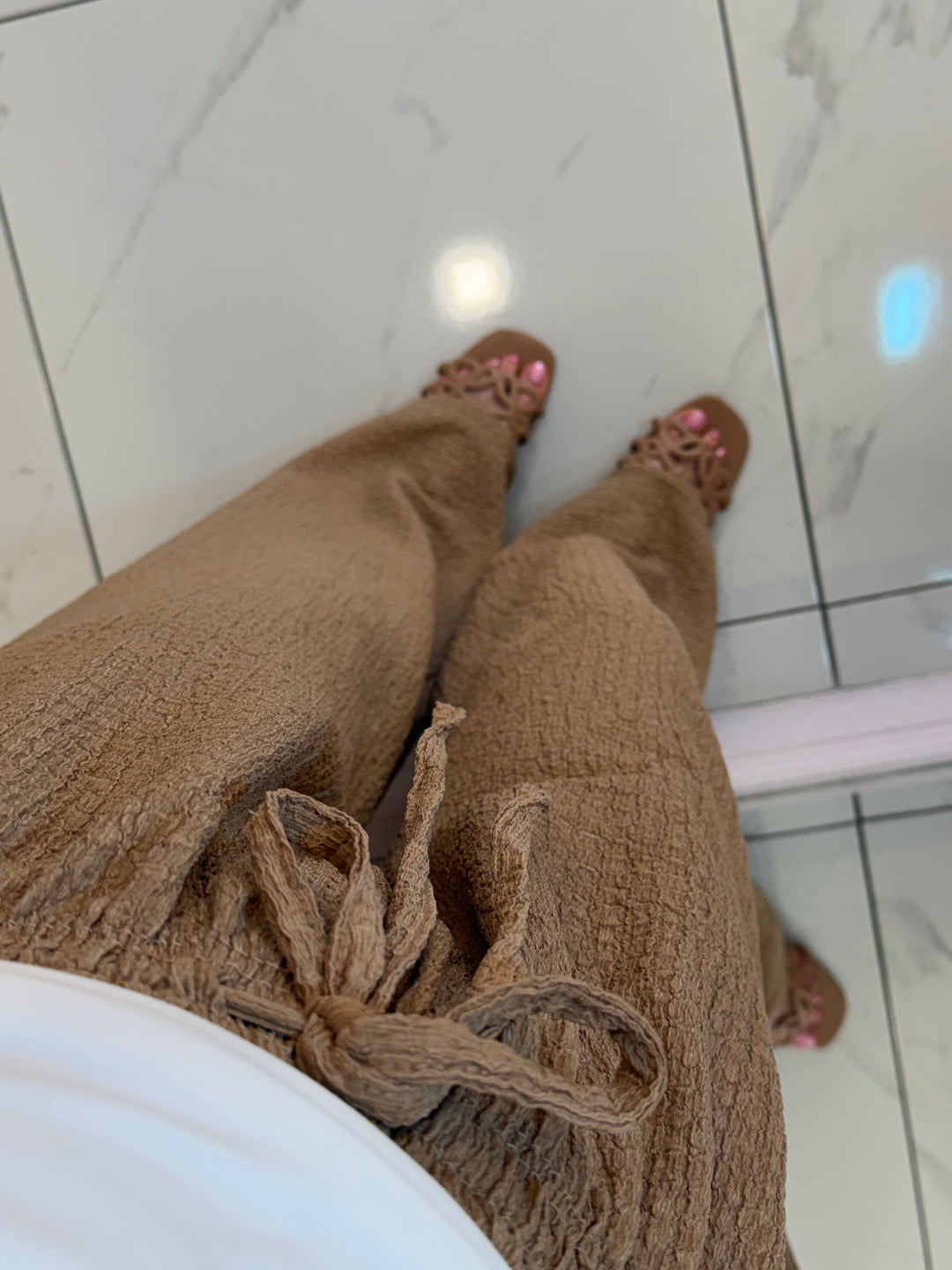 Bec Lightweight Textured Trousers