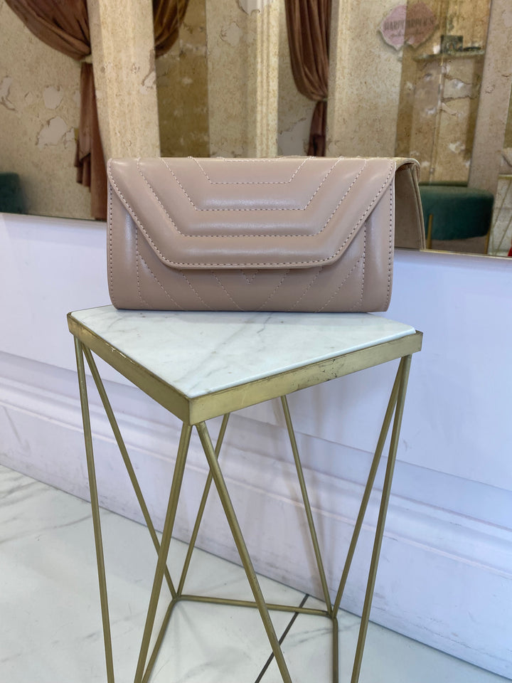 Rose Padded Clutch/Shoulder Bag