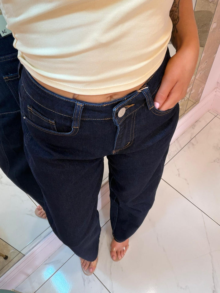 Indigo Barrel Stretch jeans