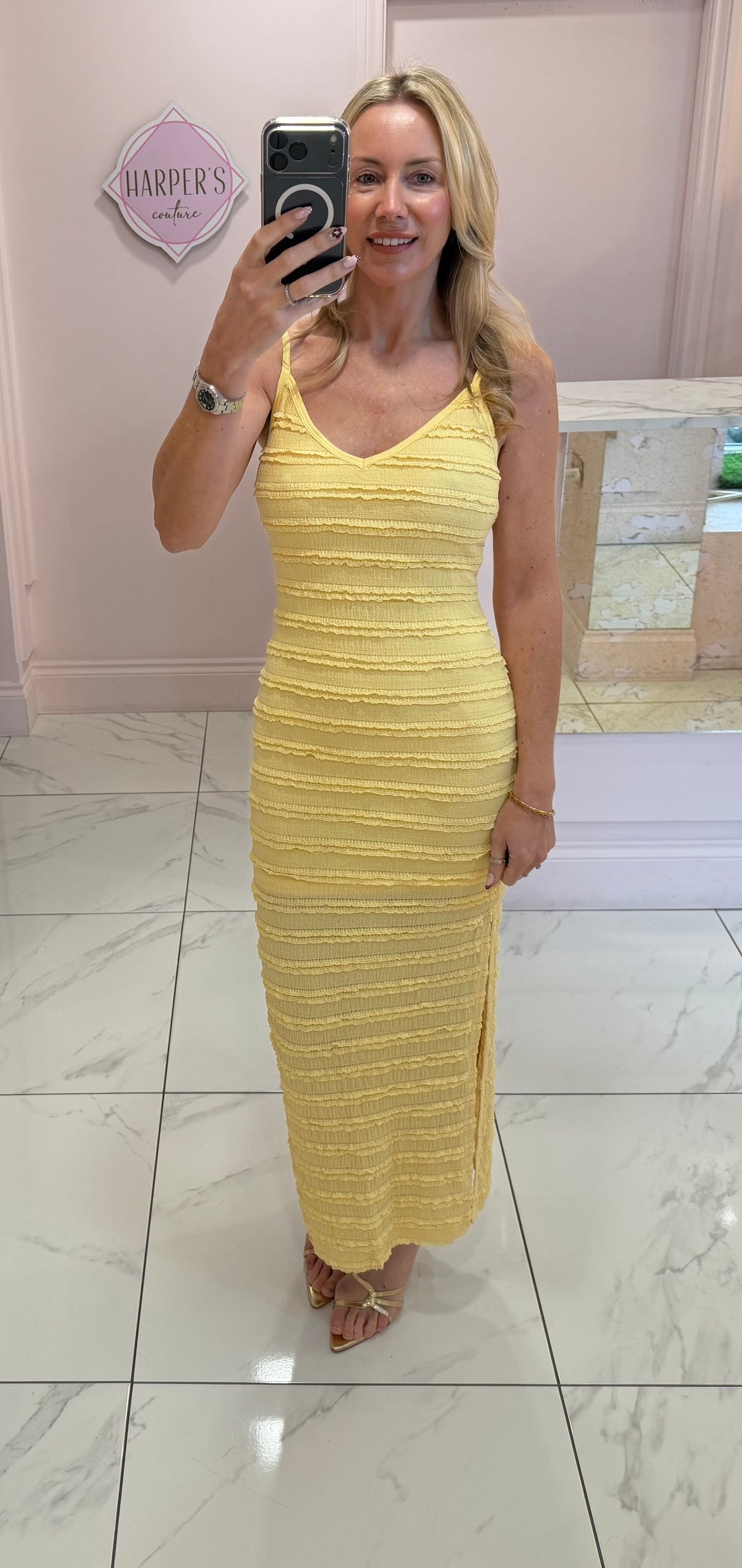 Winnie Textured Maxi Dress