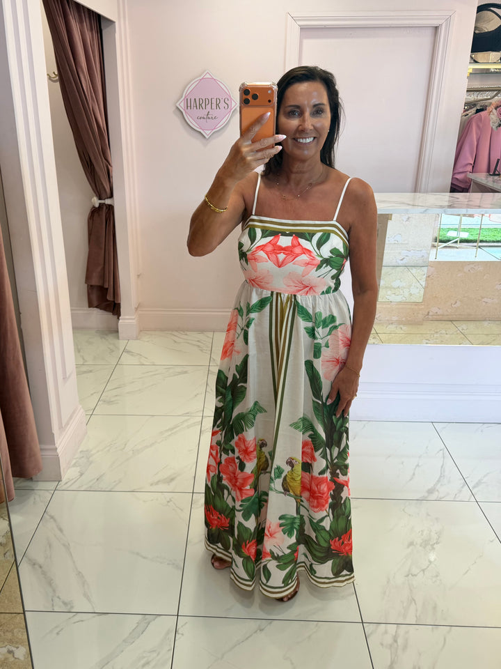 Esra Floral Summer Maxi Dress