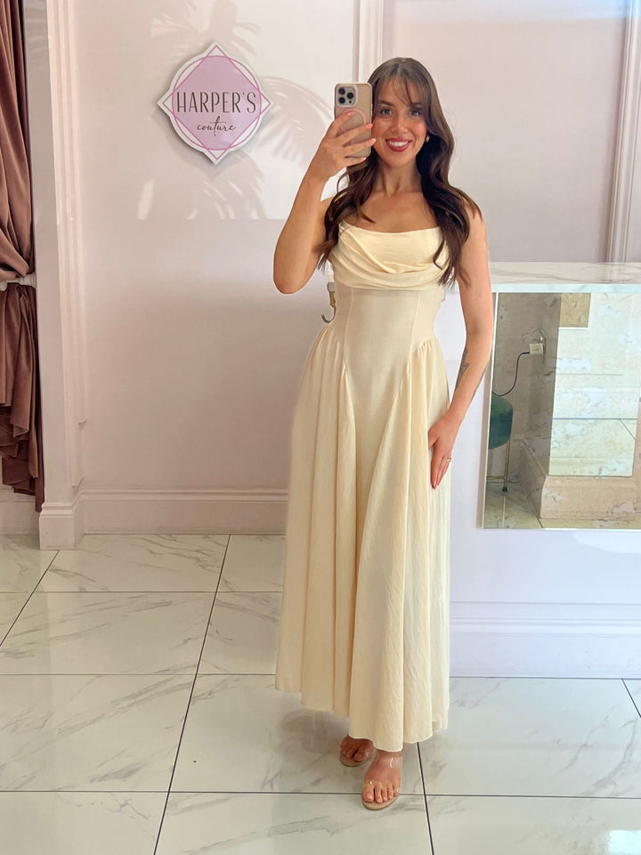 Bella Drape Front Dress