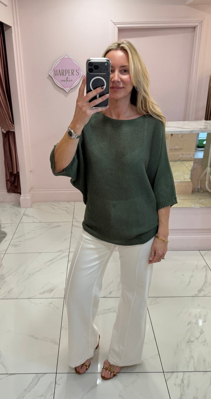 Daisya Fine Knit Reversible Top