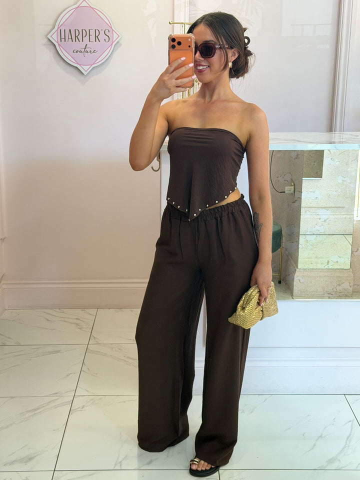Tessa Trouser &amp; Bandeau Top Co-Ord