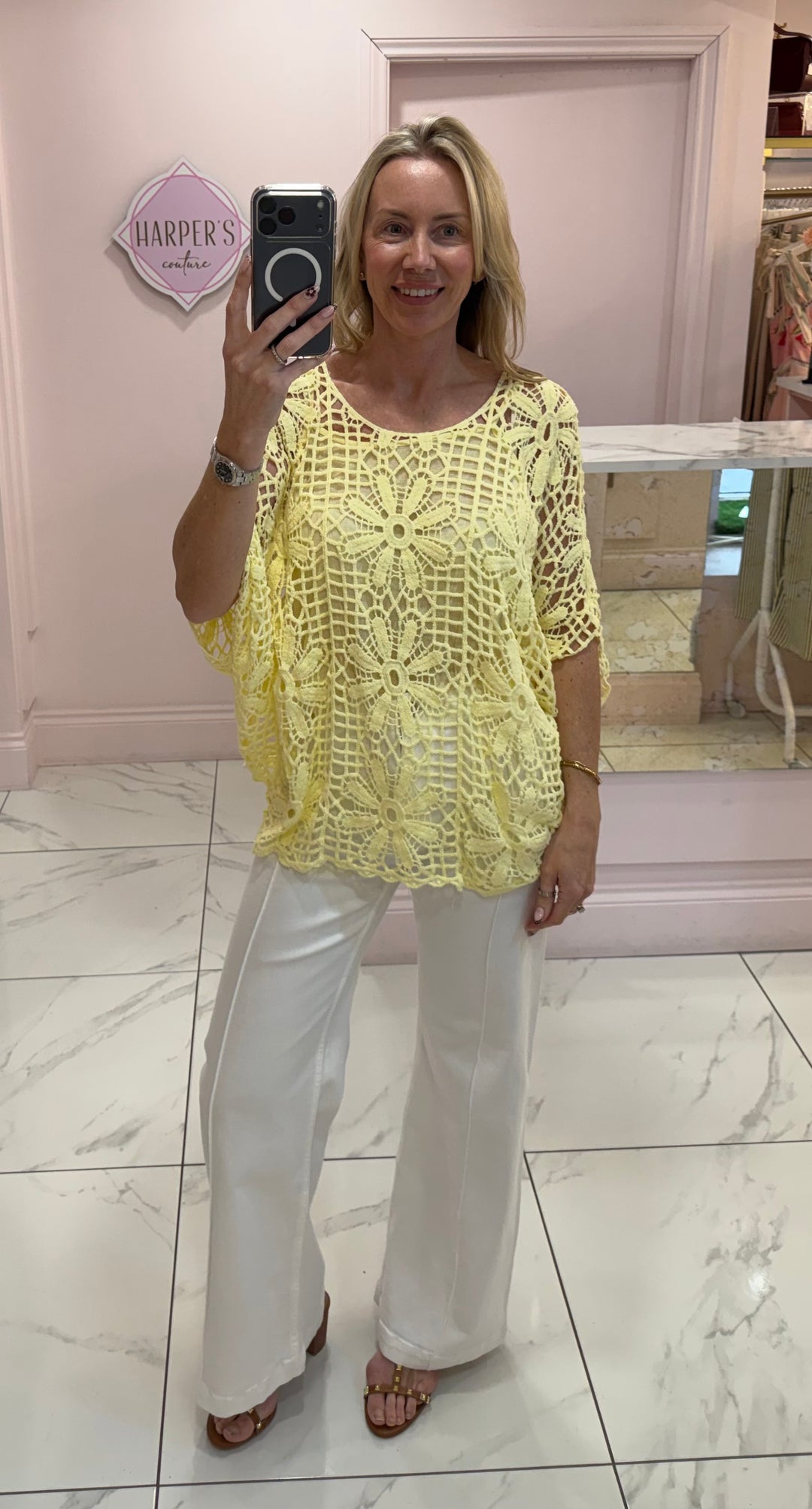 Casey Crochet Top With Vest