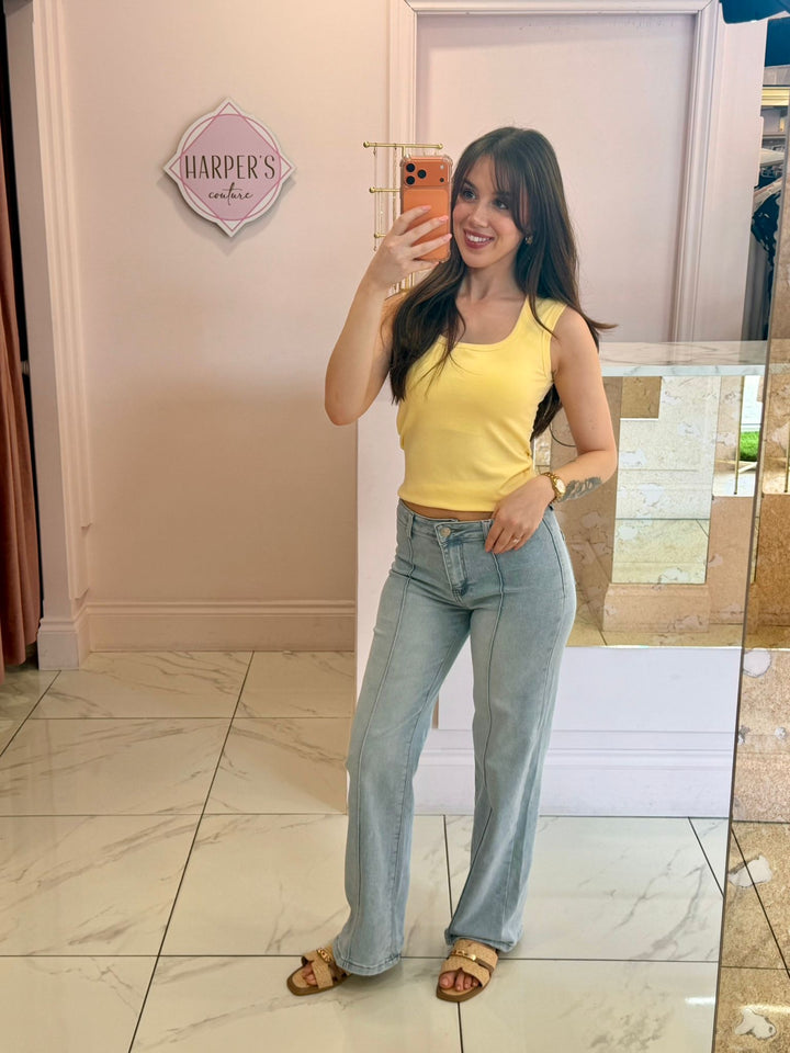 Triny Seam Front Jeans