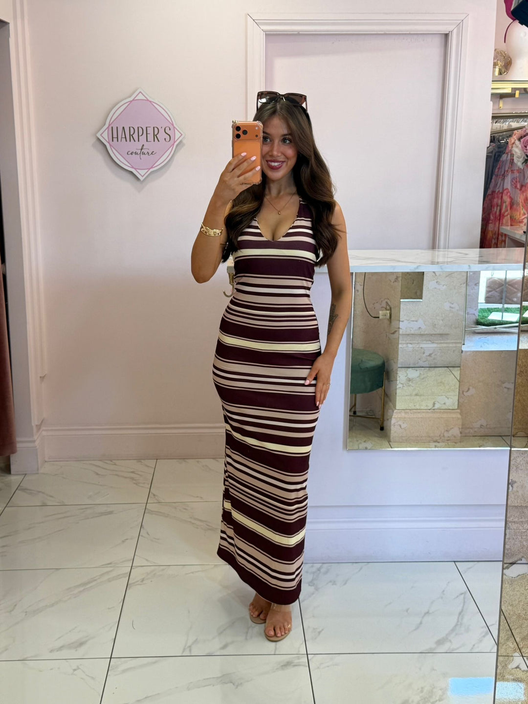 Mia Stripe Maxi Dress