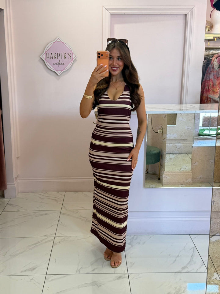 Mia Stripe Maxi Dress