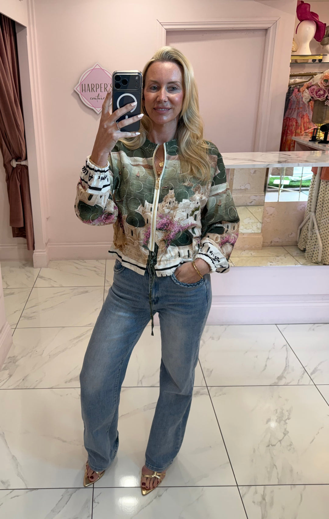Mila Patterned Lightweight Jacket