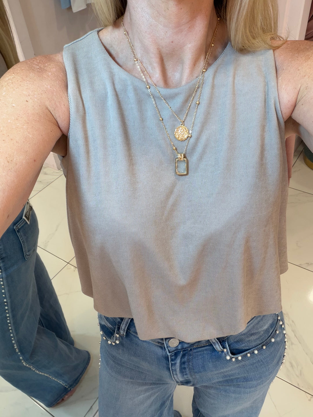 Ezme Soft Stretchy Puff Hem Top