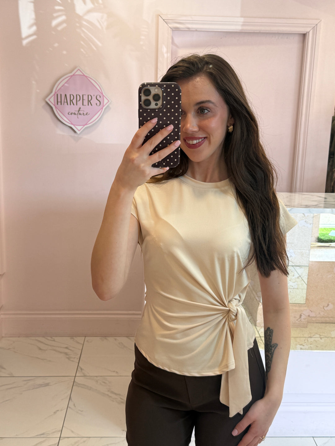 Sierra Slinky Tie Side Top