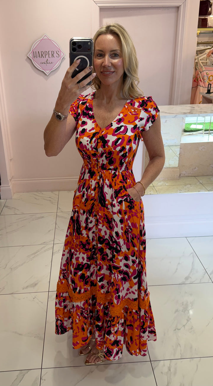 Stella Colourful Leopard Print Dress