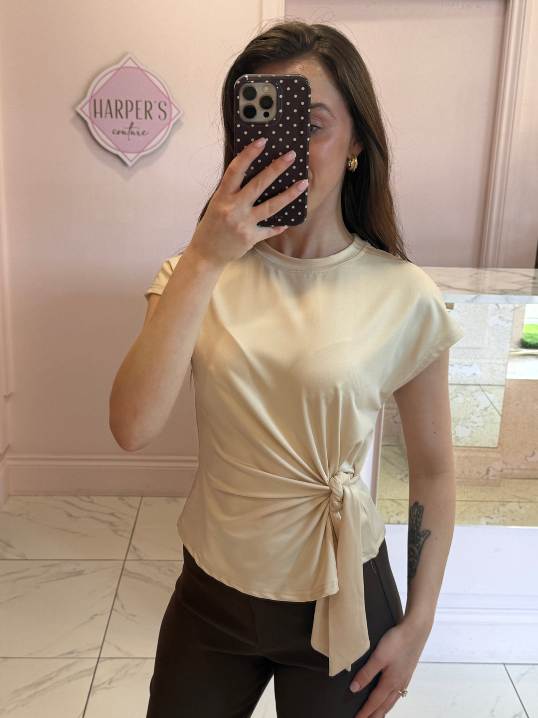Sierra Slinky Tie Side Top