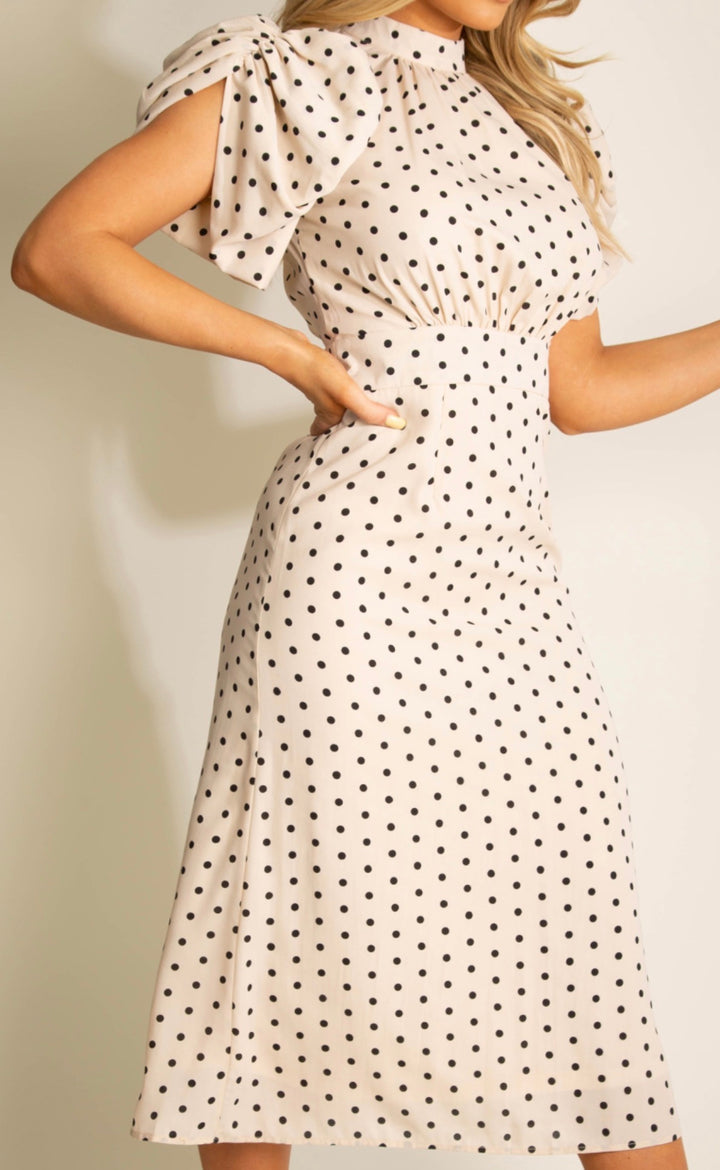Daphne Polka Dot Midi Dress