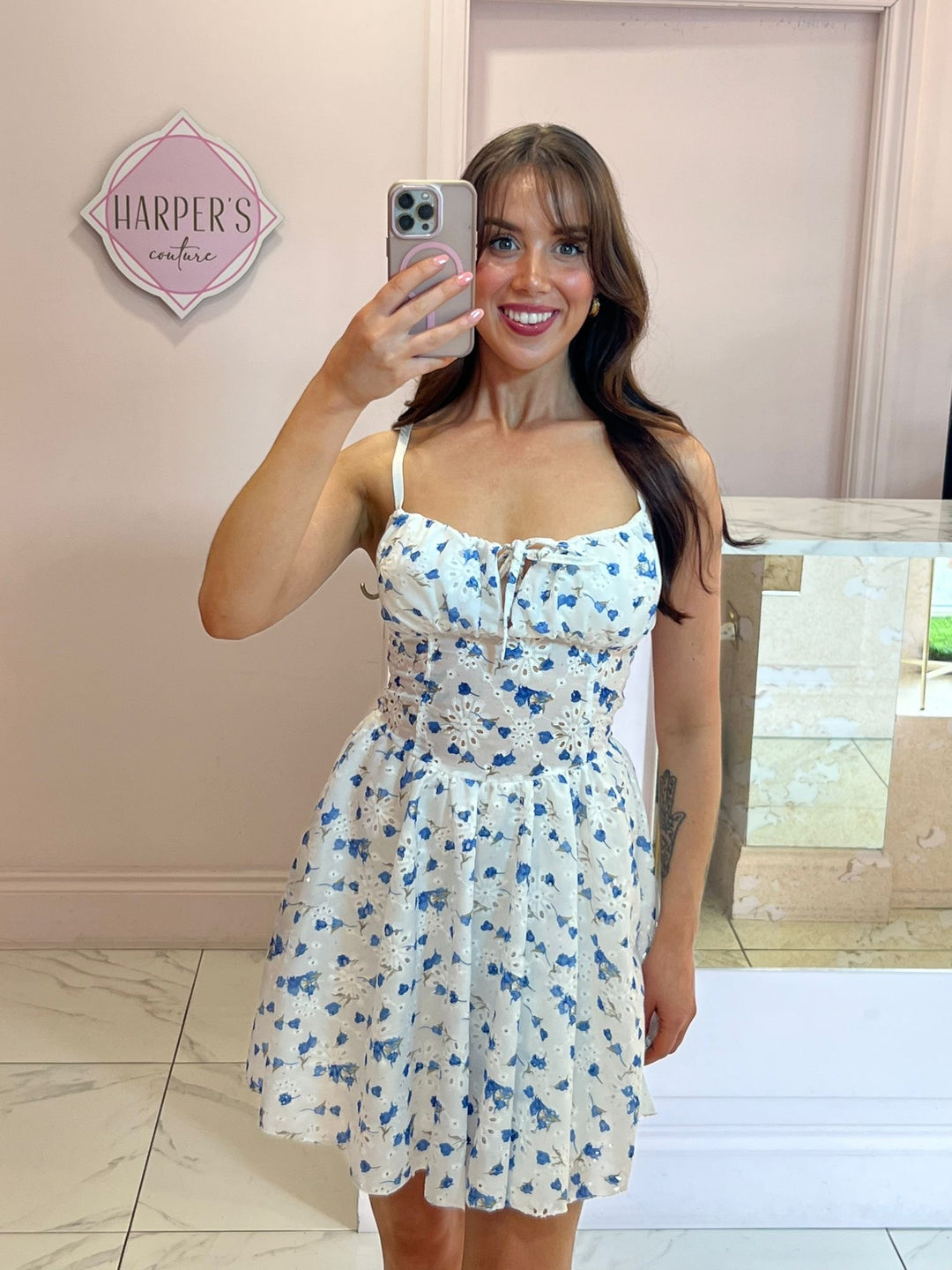 Ariarna Floral Rara Skater Dress