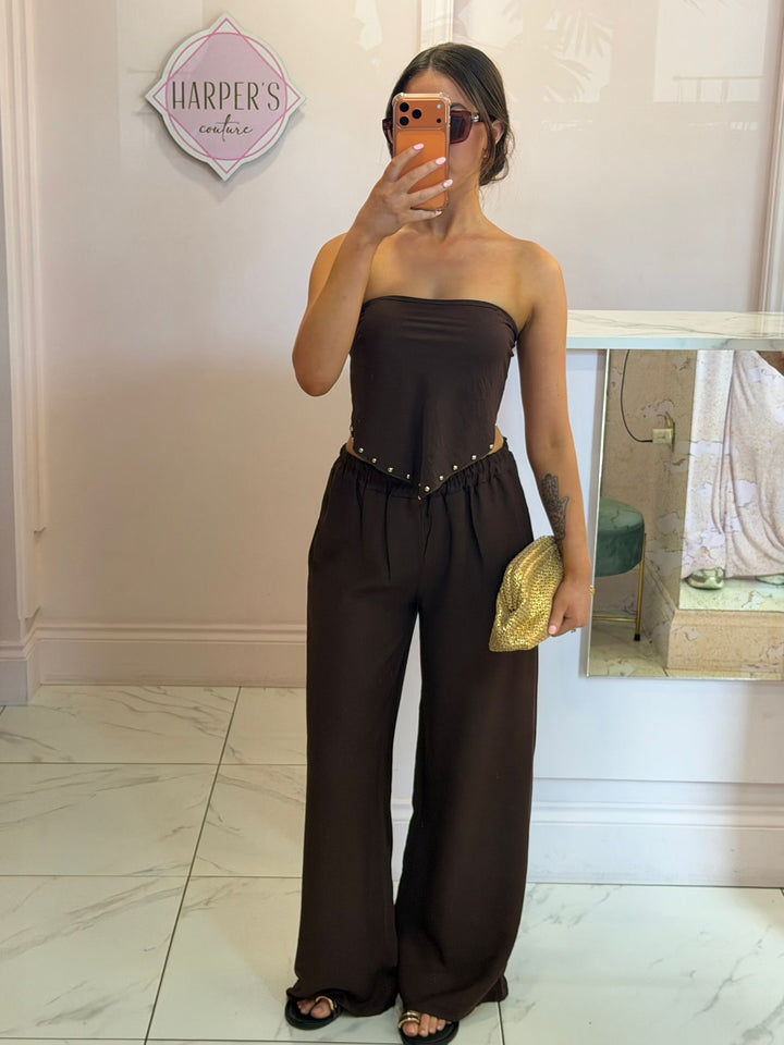 Tessa Trouser &amp; Bandeau Top Co-Ord