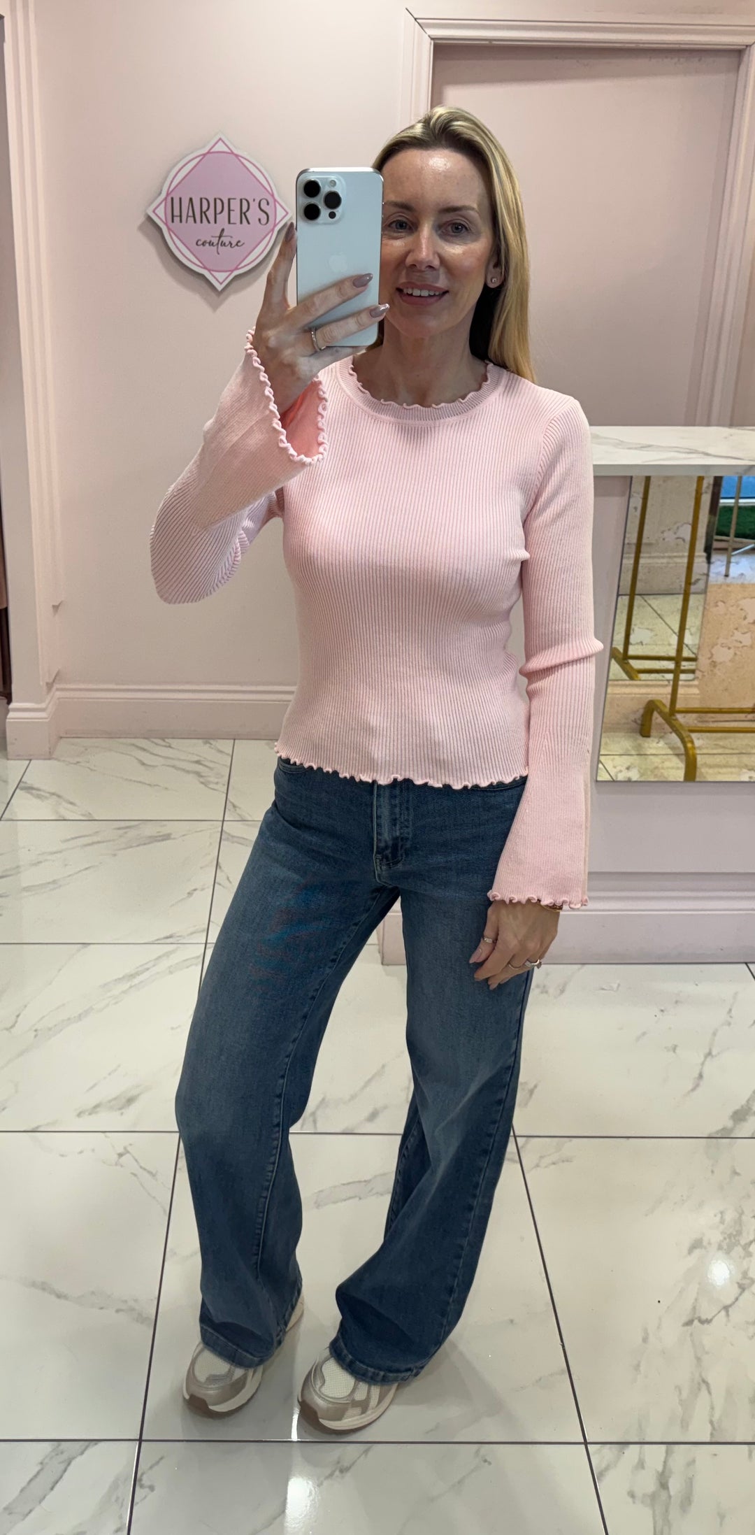 Tilly Super Soft Knit Fluted Sleeve Jumper