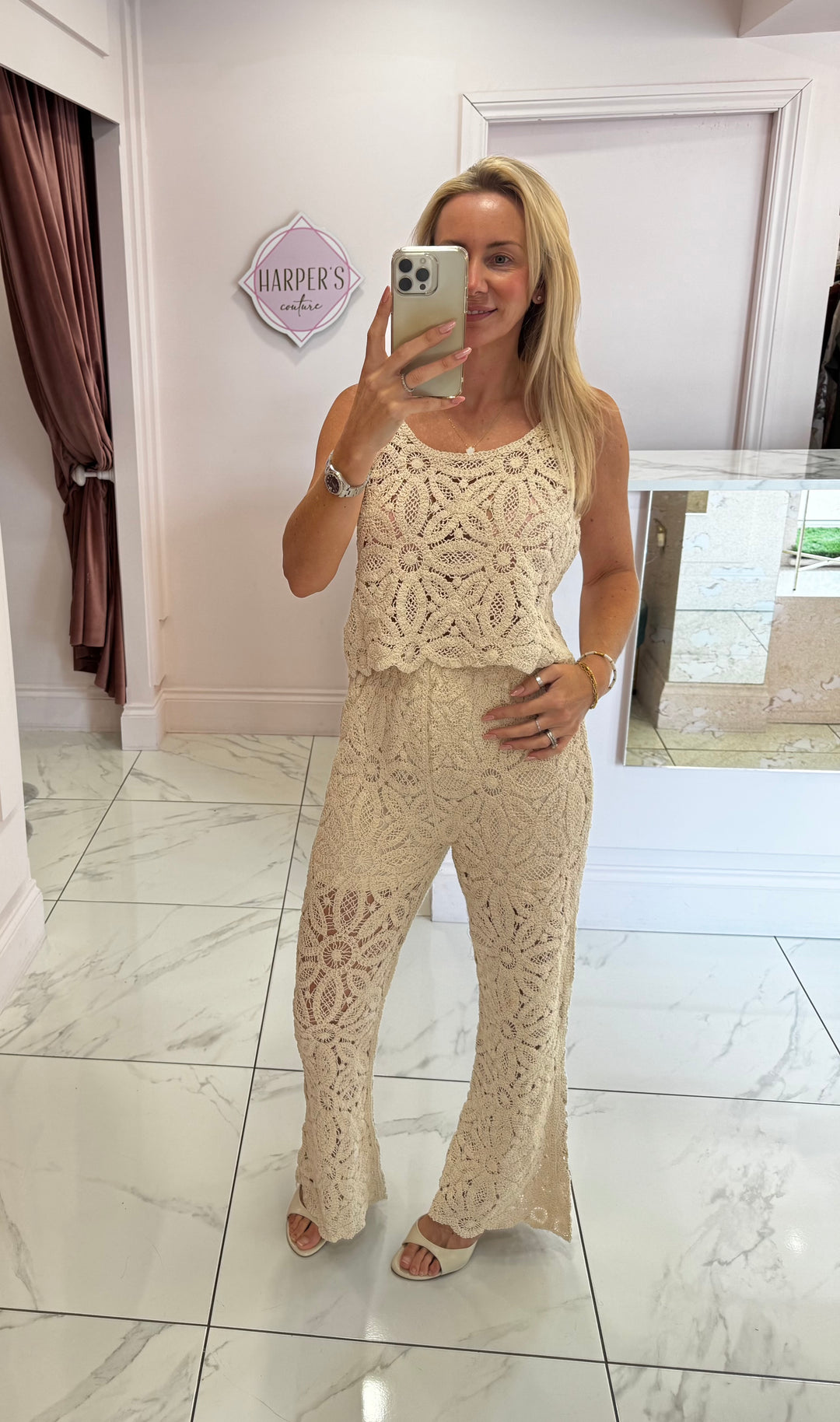 Belle Crochet Trousers
